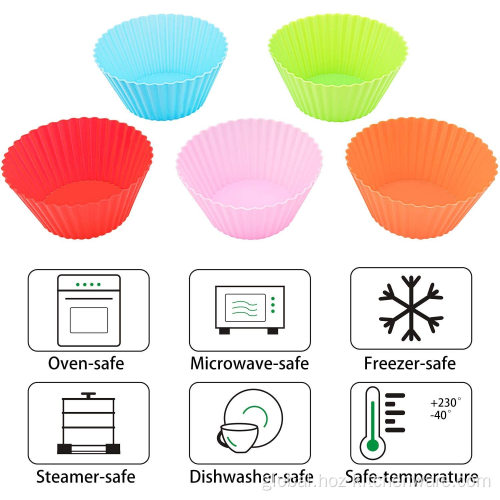 Cupcake Cases Silicone Baking Cupcake Liners 24PCS Manufactory